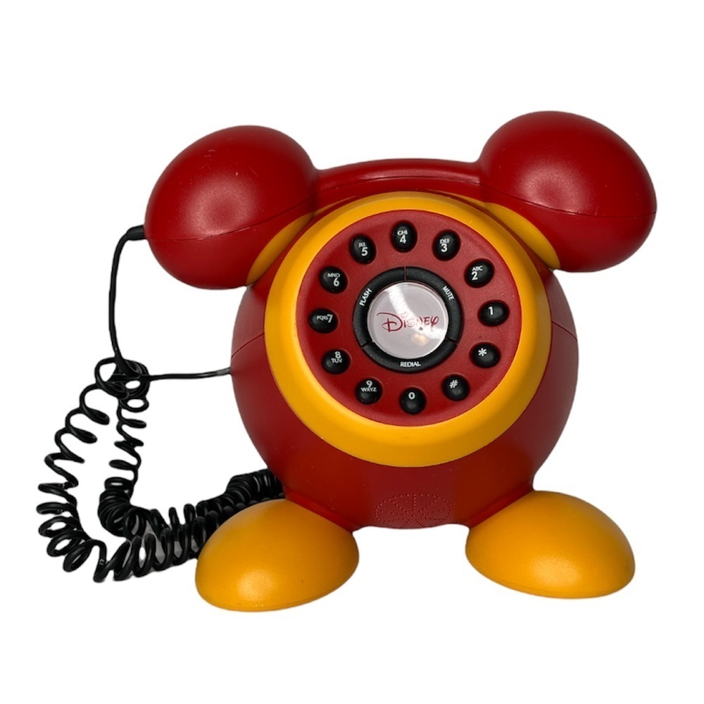 Disney Mickey Phone Light Up Tone/Pulse Push Button 2004 Model DPH8020-C Tested